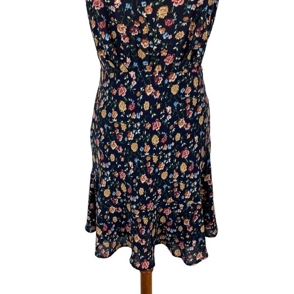 J Crew Factory Womens Dress 4 Sleeveless Fit Flare Back Zip Floral - Picture 3 of 6